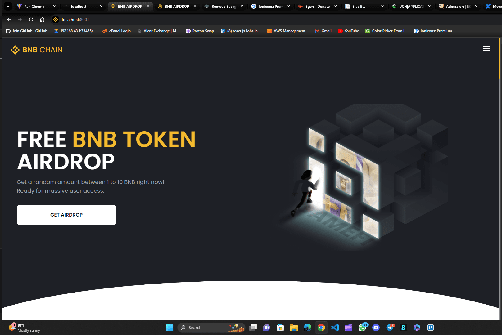 BNBChain Explorer Clone screenshot preview