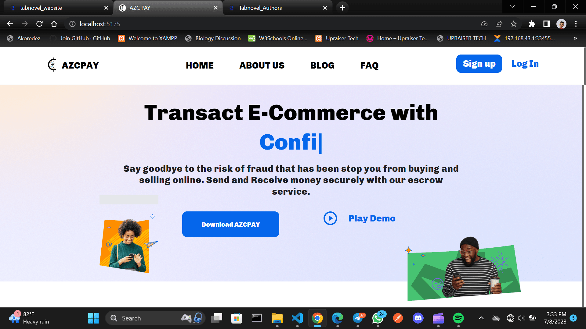 AZCPAY Platform screenshot preview