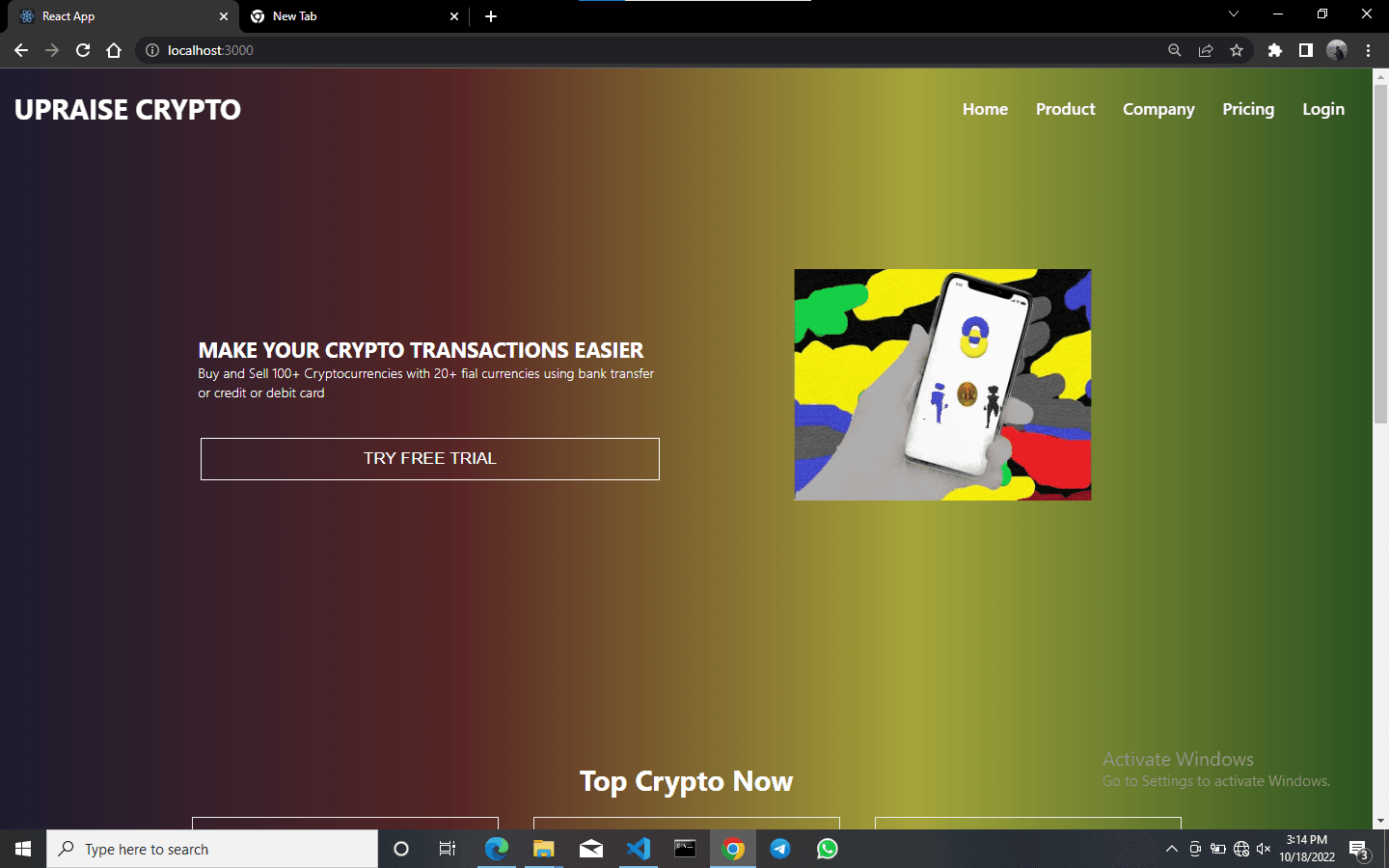 Crypto Tracker screenshot preview